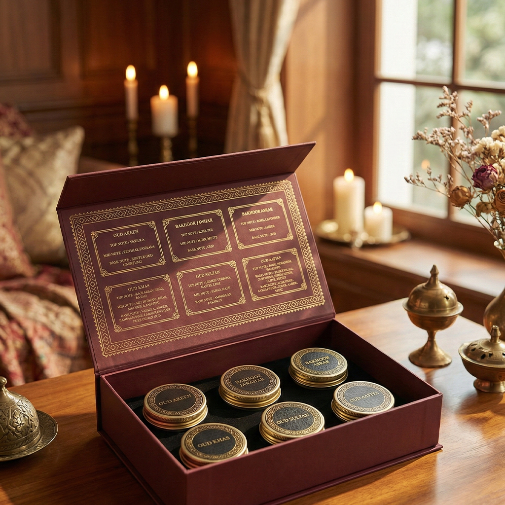 Bakhoor Discovery Box + Noor Al Oud White Burner + Tong