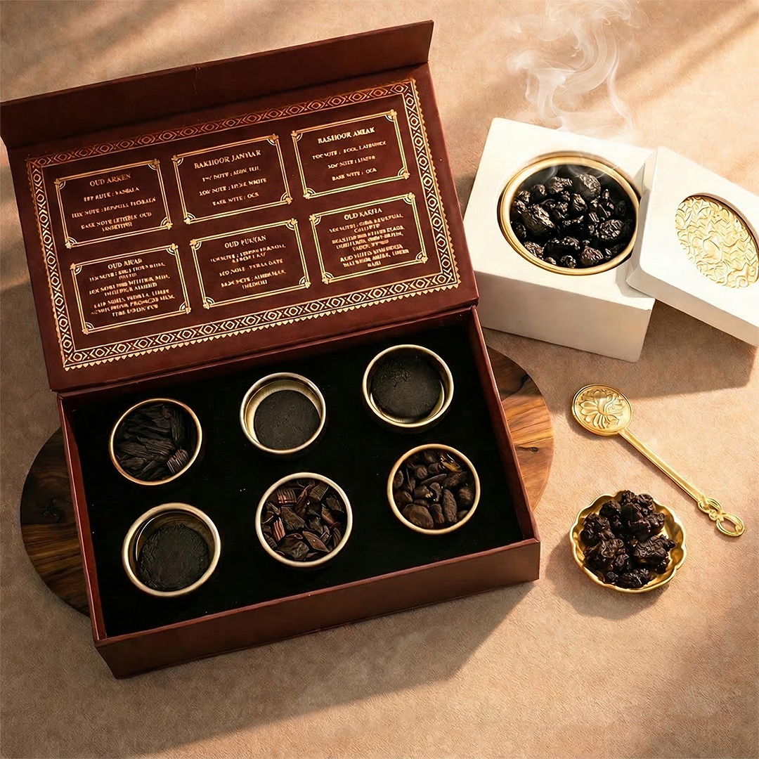 Bakhoor Discovery Box + Noor Al Oud White Burner